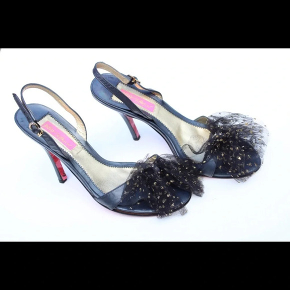 Betsey Johnson sling back heels - Picture 1 of 8